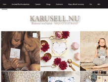 Tablet Screenshot of karusell.nu